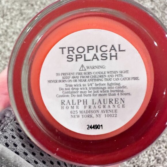 Ralph Ralph Lauren Home Fragrance Tropical Spash Scented Candle 6.5 Ounce NWT - Picture 6 of 7
